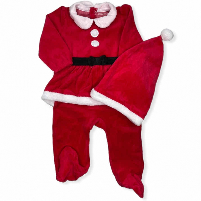 pyjama bebe fille special noel avec bonnet rouge bebe