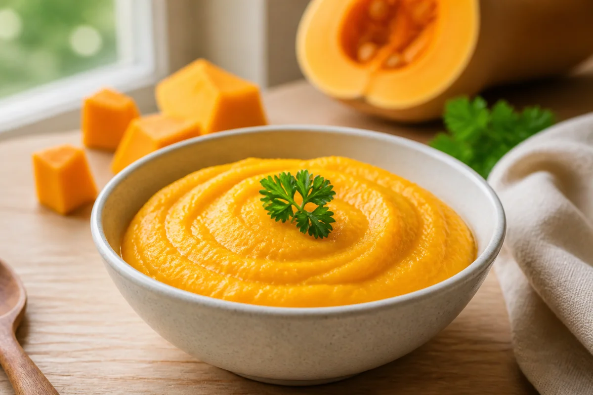 avec quoi associer le butternut pour bébé